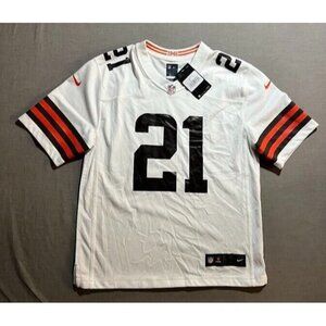 Cleveland‎ Browns Tichy #21 Nike Jersey Boys Large White Short Sleeve Pullover.